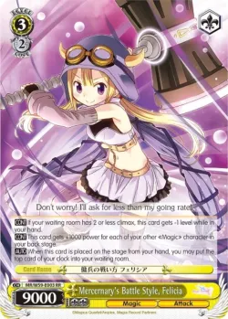 Mercernary's Battle Style, Felicia #MR/W59-E003 · Weiss Schwarz