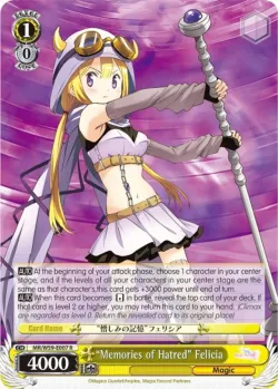 "Memories of Hatred" Felicia #MR/W59-E007 · Weiss Schwarz
