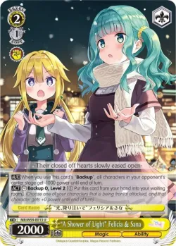 "A Shower of Light" Felicia & Sana #MR/W59-E013 · Weiss Schwarz