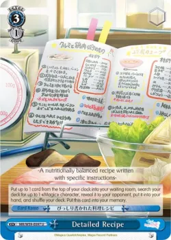 Detailed Recipe 「MR/W59-E097」「EN」