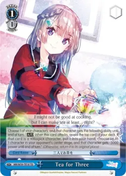 Tea for Three 「MR/W59-TE18」「EN」