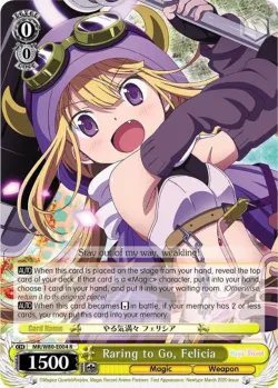 Raring to Go, Felicia #MR/W80-E004 · Weiss Schwarz