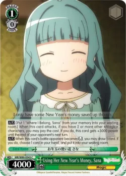 Using Her New Year's Money, Sana #MR/W80-E043 · Weiss Schwarz