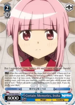 Certain Memories, Iroha 「MR/W80-E089」「EN」