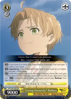"Living Earnestly" Rudeus #MTI/S83-E002 · Weiss Schwarz