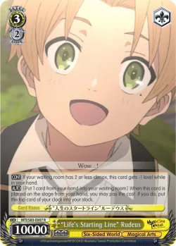 "Life's Starting Line" Rudeus #MTI/S83-E007 · Weiss Schwarz
