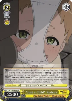 "Just a Child" Rudeus #MTI/S83-E009 · Weiss Schwarz