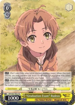 "Graduation Exam" Rudeus 「MTI/S83-TE02」「EN」