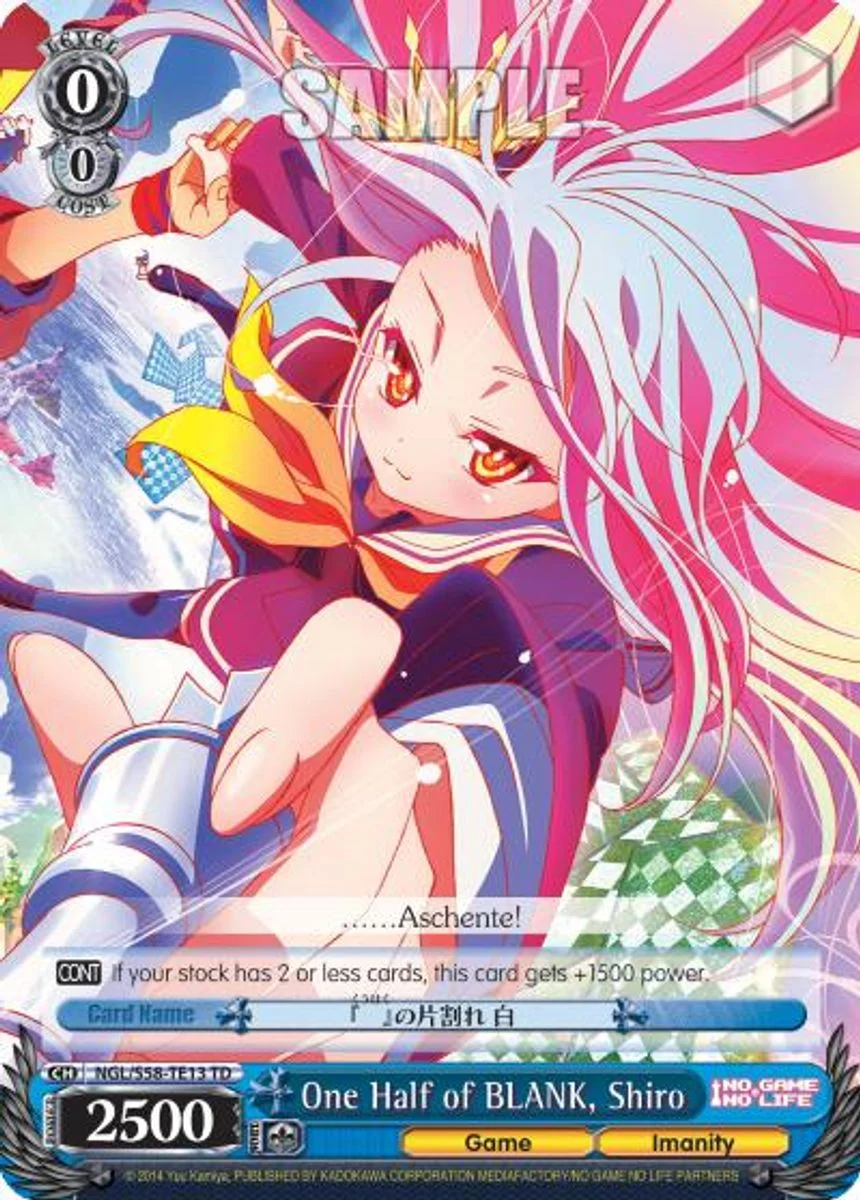 One Half of BLANK, Shiro 「NGL/S58-TE13」「EN」