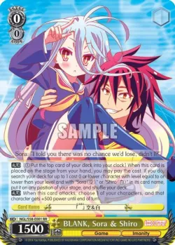 BLANK, Sora & Shiro #NGL/S58-E001 · Weiss Schwarz