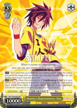 Imanity's Representative, Sora #NGL/S58-E003 · Weiss Schwarz