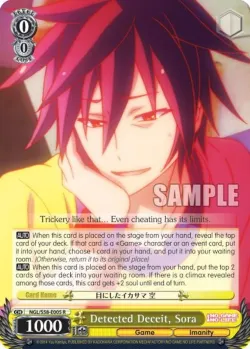 Detected Deceit, Sora #NGL/S58-E005 · Weiss Schwarz
