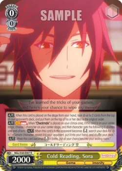 Cold Reading, Sora #NGL/S58-E007 · Weiss Schwarz