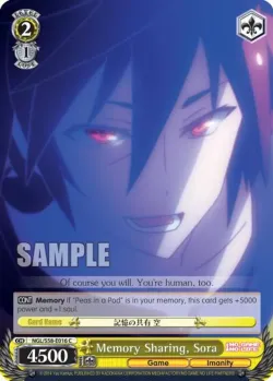 Memory Sharing, Sora #NGL/S58-E016 · Weiss Schwarz
