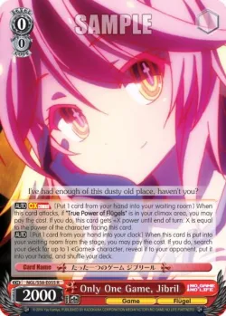 Only One Game, Jibril #NGL/S58-E055 · Weiss Schwarz