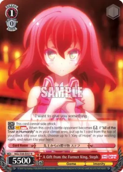 A Gift from the Former King, Steph #NGL/S58-E057 · Weiss Schwarz