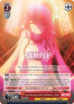 Overflowing Self-Confidence, Jibril 「NGL/S58-E064」「EN」