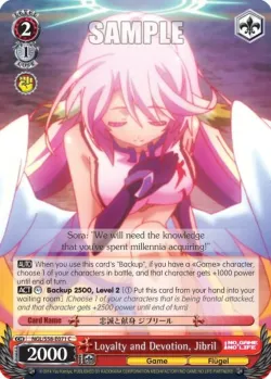 Loyalty and Devotion, Jibril 「NGL/S58-E071」「EN」