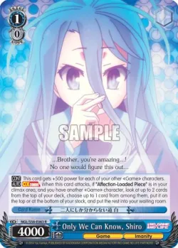 Only We Can Know, Shiro 「NGL/S58-E083」「EN」