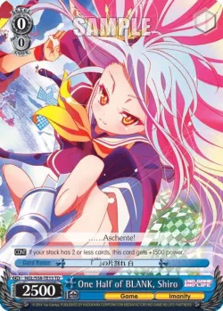 One Half of BLANK, Shiro 「NGL/S58-TE13」「EN」
