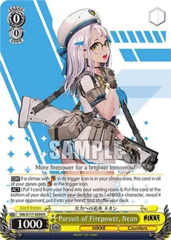 Pursuit of Firepower, Neon #NIK/S117-E004 · Weiss Schwarz