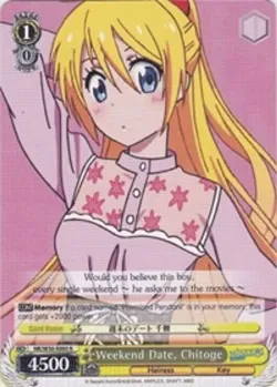 Weekend Date, Chitoge #NK/W30-E005 · Weiss Schwarz