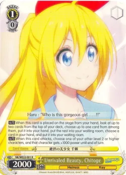 Unrivaled Beauty, Chitoge 「NK/WE22-E01」「EN」