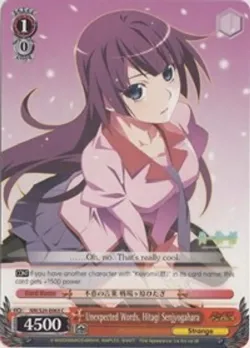 Unexpected Words, Hitagi Senjyogahara 「NM/S24-E063」「EN」