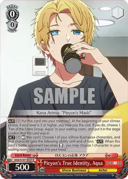 Pieyon's True Identity, Aqua #OSK/S107-E037 · Weiss Schwarz