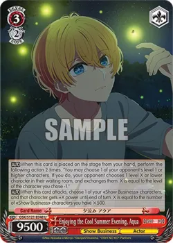 Enjoying the Cool Summer Evening, Aqua #OSK/S121-E048 · Weiss Schwarz