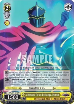 A Demand for an Exchange, Momon #OVL/S99-E013 · Weiss Schwarz