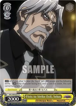 Fists to Strike Evil, Sebas #OVL/S99-E017 · Weiss Schwarz