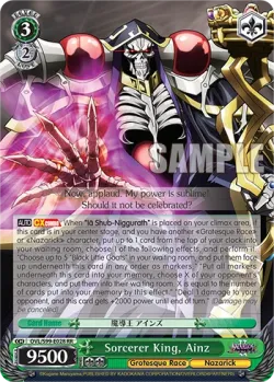 Sorcerer King, Ainz #OVL/S99-E028 · Weiss Schwarz