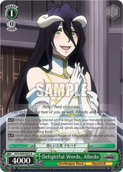 Delightful Words, Albedo #OVL/S99-E031 · Weiss Schwarz