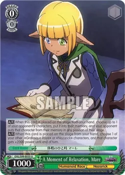 A Moment of Relaxation, Mare #OVL/S99-E035 · Weiss Schwarz