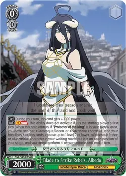 Blade to Strike Rebels, Albedo #OVL/S99-E036 · Weiss Schwarz