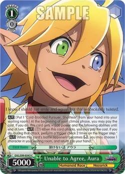 Unable to Agree, Aura #OVL/S99-E043 · Weiss Schwarz