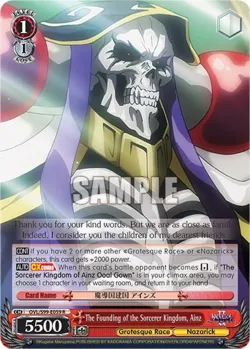 The Founding of the Sorcerer Kingdom, Ainz #OVL/S99-E059 · Weiss Schwarz