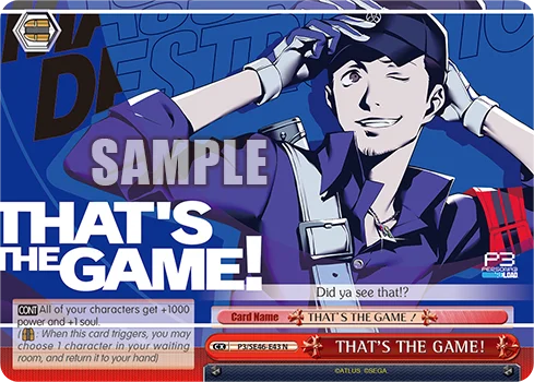 THAT'S THE GAME! 「P3/SE46-E43」「EN」