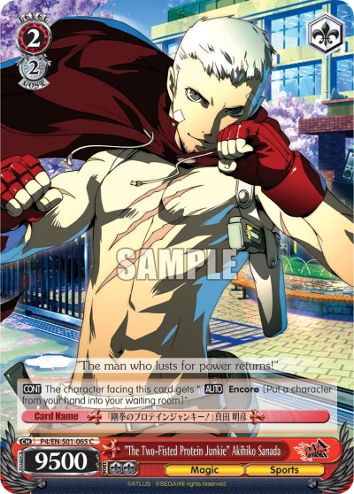 "The Two-Fisted Protein Junkie" Akihiko Sanada 「P4/S01-065」「EN」