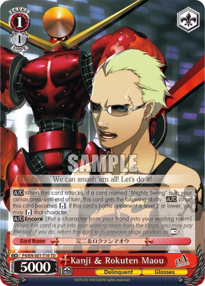 Kanji & Rokuten Maou 「P4/S01-T16」「EN」