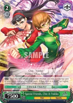 Special Friends, Chie & Yukiko #P4/S01-034 · Weiss Schwarz