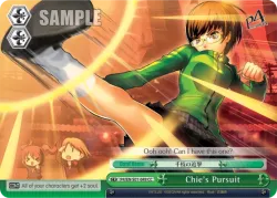 Chie's Pursuit #P4/S01-049 · Weiss Schwarz