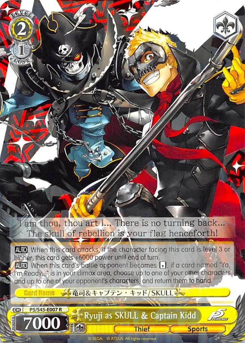 Ryuji as SKULL & Captain Kidd 「P5/S45-E007」「EN」
