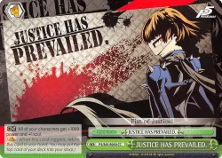 JUSTICE HAS PREVAILED. #P5/S45-E050 · Weiss Schwarz