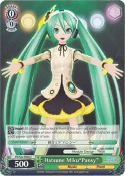 Hatsune Miku"Pansy" #PD/S22-E040 · Weiss Schwarz
