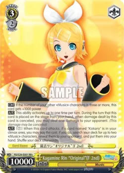 Kagamine Rin "Original"(F 2nd) #PD/S29-E001 · Weiss Schwarz