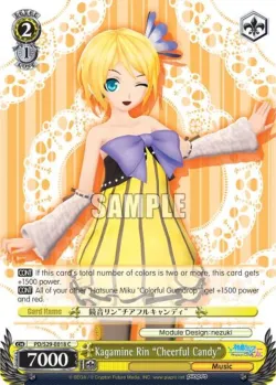 Kagamine Rin "Cheerful Candy" #PD/S29-E018 · Weiss Schwarz