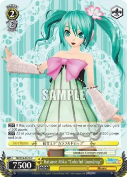 Hatsune Miku "Colorful Gumdrop" #PD/S29-E019 · Weiss Schwarz