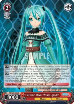 Hatsune Miku "Avant-garde" #PD/S29-E080 · Weiss Schwarz